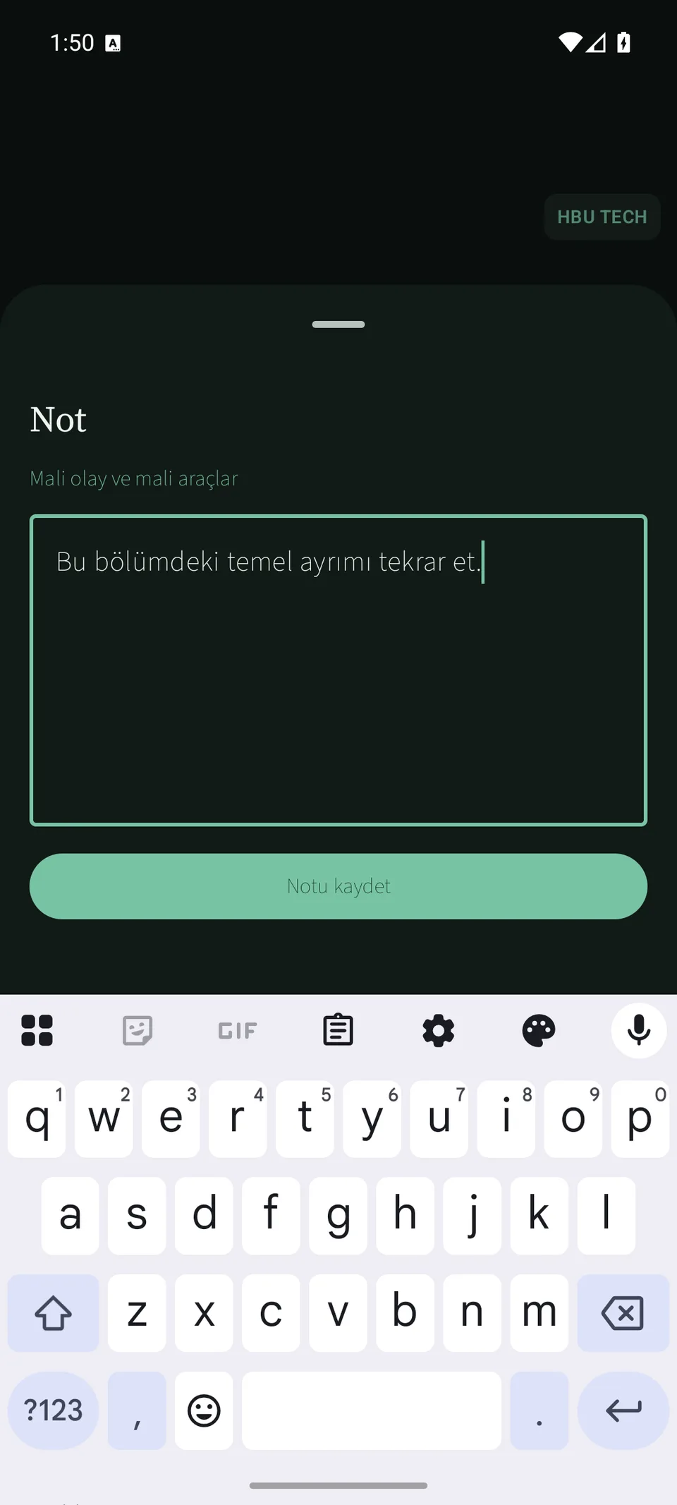 Maliye Alan: Kişisel not