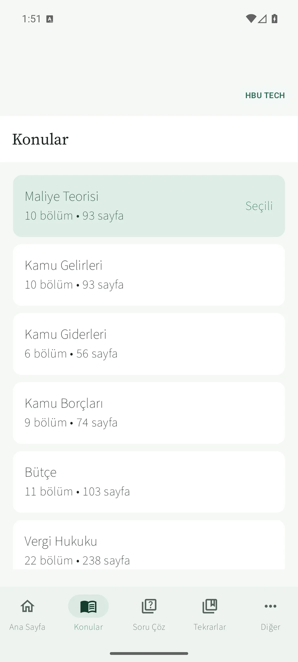 Maliye Alan: Açık tema — konular